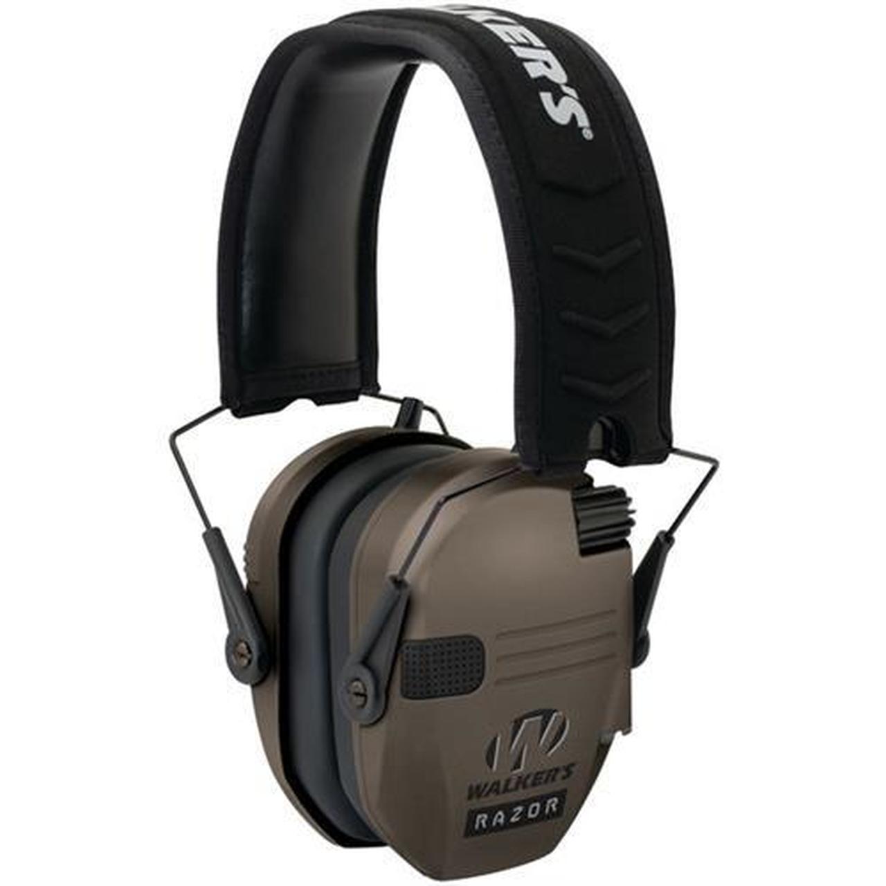Walker's Razor Slim Earmuff - Flat Dark Earth - - Mansfield Hunting & Fishing - Products to prepare for Corona Virus