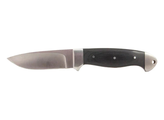 Whitby Black Pakkawood 3.25inch Knife Wth Sheath -  - Mansfield Hunting & Fishing - Products to prepare for Corona Virus