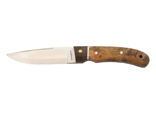 Whitby Pakkawood/Burlwood 4.5inch Knife with Sheath -  - Mansfield Hunting & Fishing - Products to prepare for Corona Virus