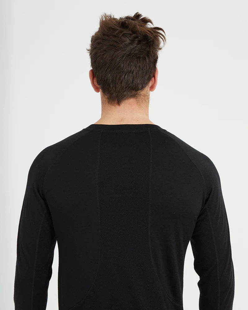 XTM Mens Active 200 Long Sleeve Crew Top 200GSM - Midweight