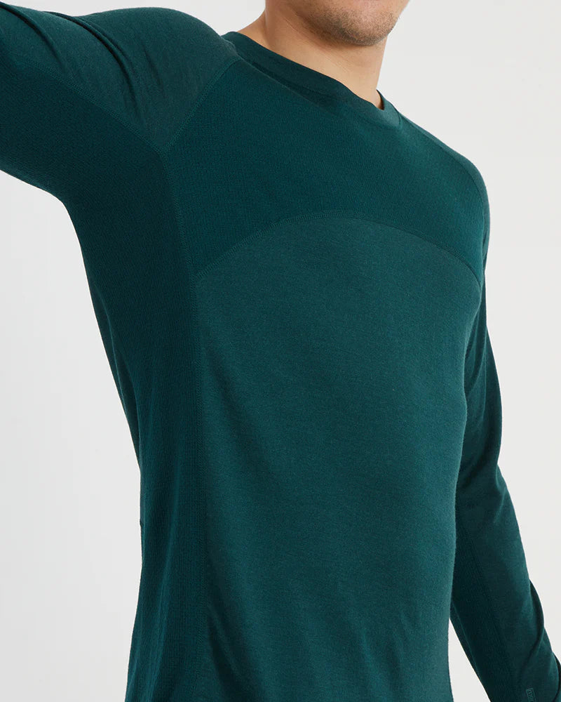 XTM Mens Active 200 Long Sleeve Crew Top 200GSM - Midweight - - Mansfield Hunting & Fishing - Products to prepare for Corona Virus