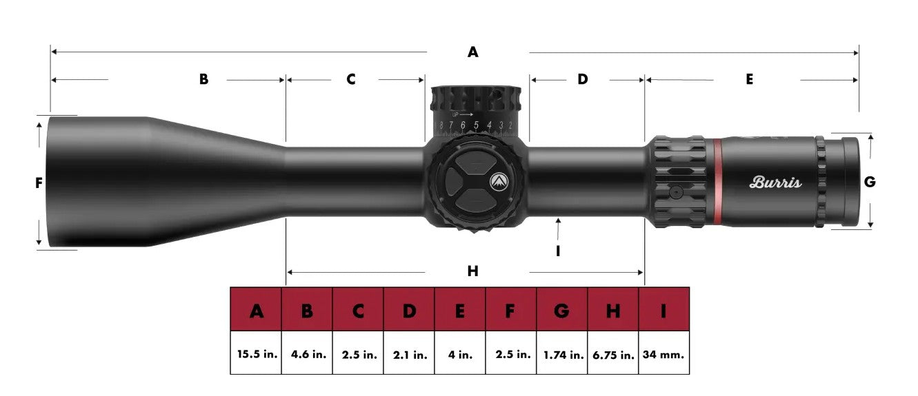 Burris XTR PS 5.5-30X56mm SCR2 Mil Illuminated