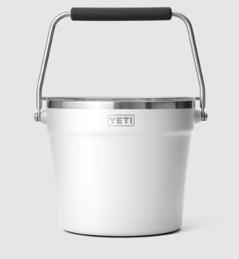 Yeti Beverage Bucket - WHITE - Mansfield Hunting & Fishing - Products to prepare for Corona Virus