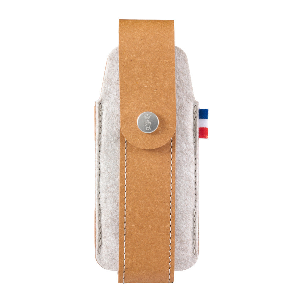 Opinel Leather & Felt Knife Sheath Large w/Flag - - Mansfield Hunting & Fishing - Products to prepare for Corona Virus