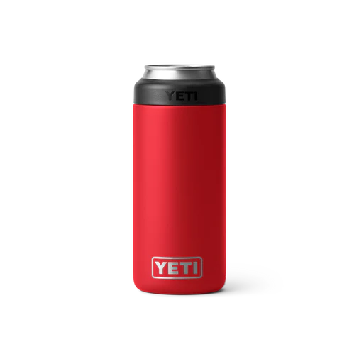 Yeti 355ml Slim Can Cooler - 355ML / RESCUE RED - Mansfield Hunting & Fishing - Products to prepare for Corona Virus