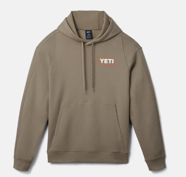 Yeti Wetlands Duck Badge Fleece Hoodie - LARGE / WETLANDS TAUPE - Mansfield Hunting & Fishing - Products to prepare for Corona Virus