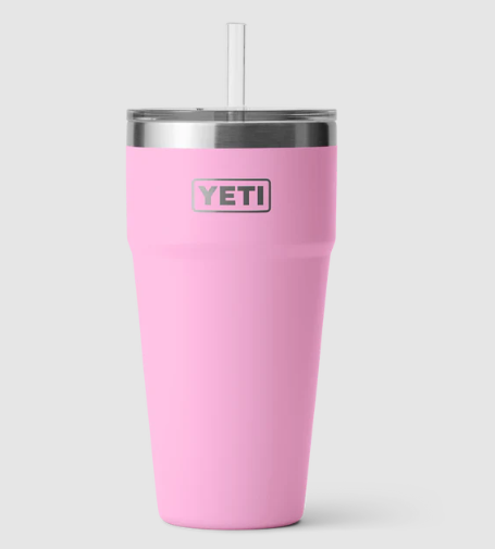 Yeti Rambler 26oz Straw Cup - POWER PINK - Mansfield Hunting & Fishing - Products to prepare for Corona Virus