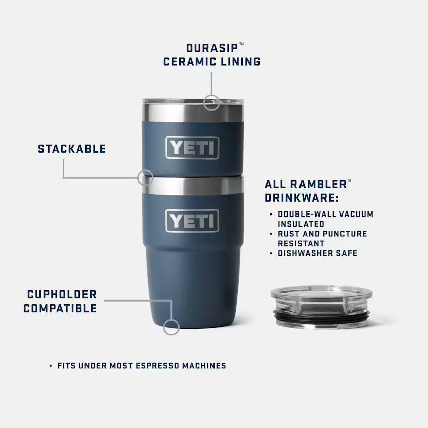 Yeti 8oz Stackable Tumbler with DURASIP™ Ceramic Lining (236ml)