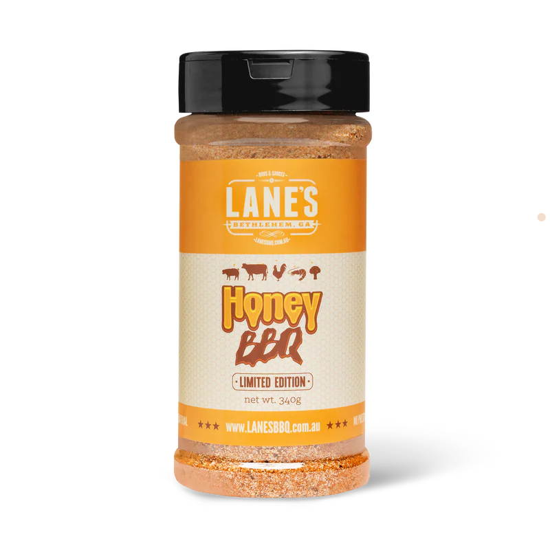 Lanes BBQ Honey BBQ Rub - 340g - Limited Edition - - Mansfield Hunting & Fishing - Products to prepare for Corona Virus