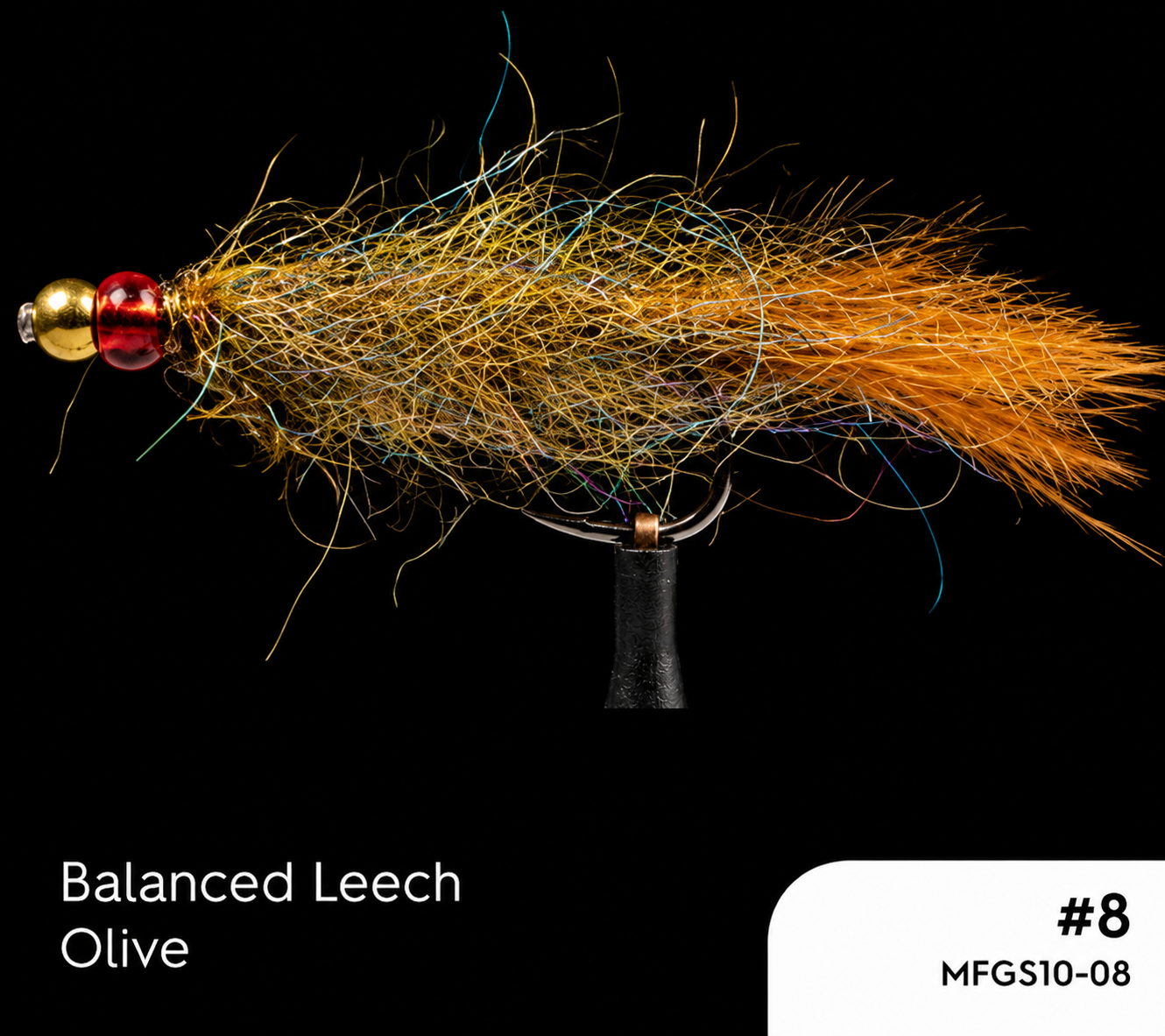 Manic Balanced Leech - Olive #8 - - Mansfield Hunting & Fishing - Products to prepare for Corona Virus
