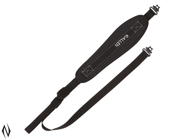 Allen Gunnison Neoprene Sling BLK + Swivels - - Mansfield Hunting & Fishing - Products to prepare for Corona Virus