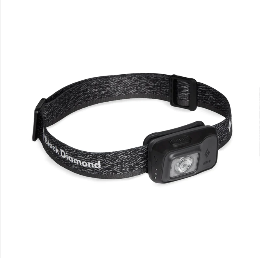 Black Diamond Astro 300-R Rechargeable Headlamp - GRAPHITE - Mansfield Hunting & Fishing - Products to prepare for Corona Virus