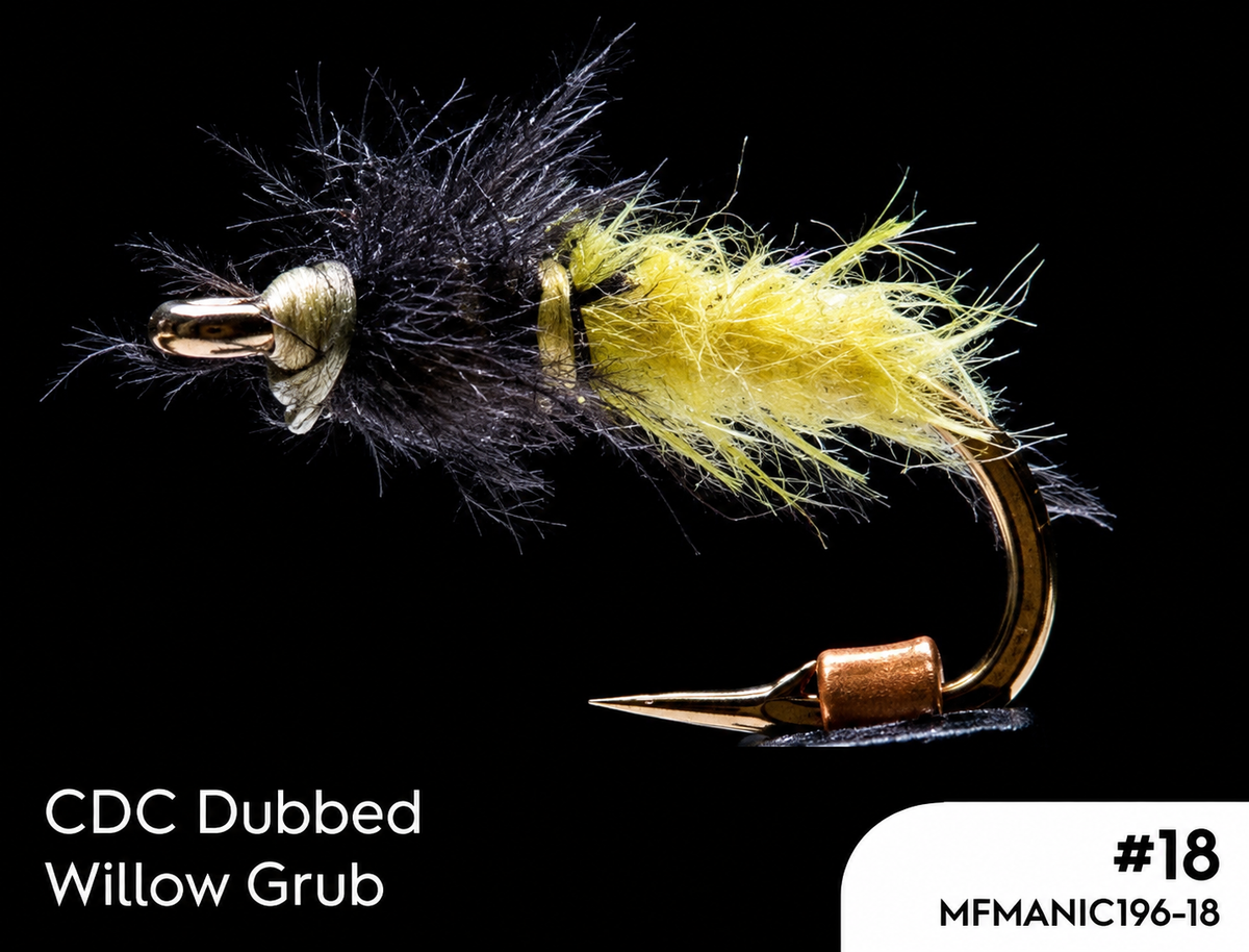 Manic Cdc Dubbed Willow Grub #18 - - Mansfield Hunting & Fishing - Products to prepare for Corona Virus