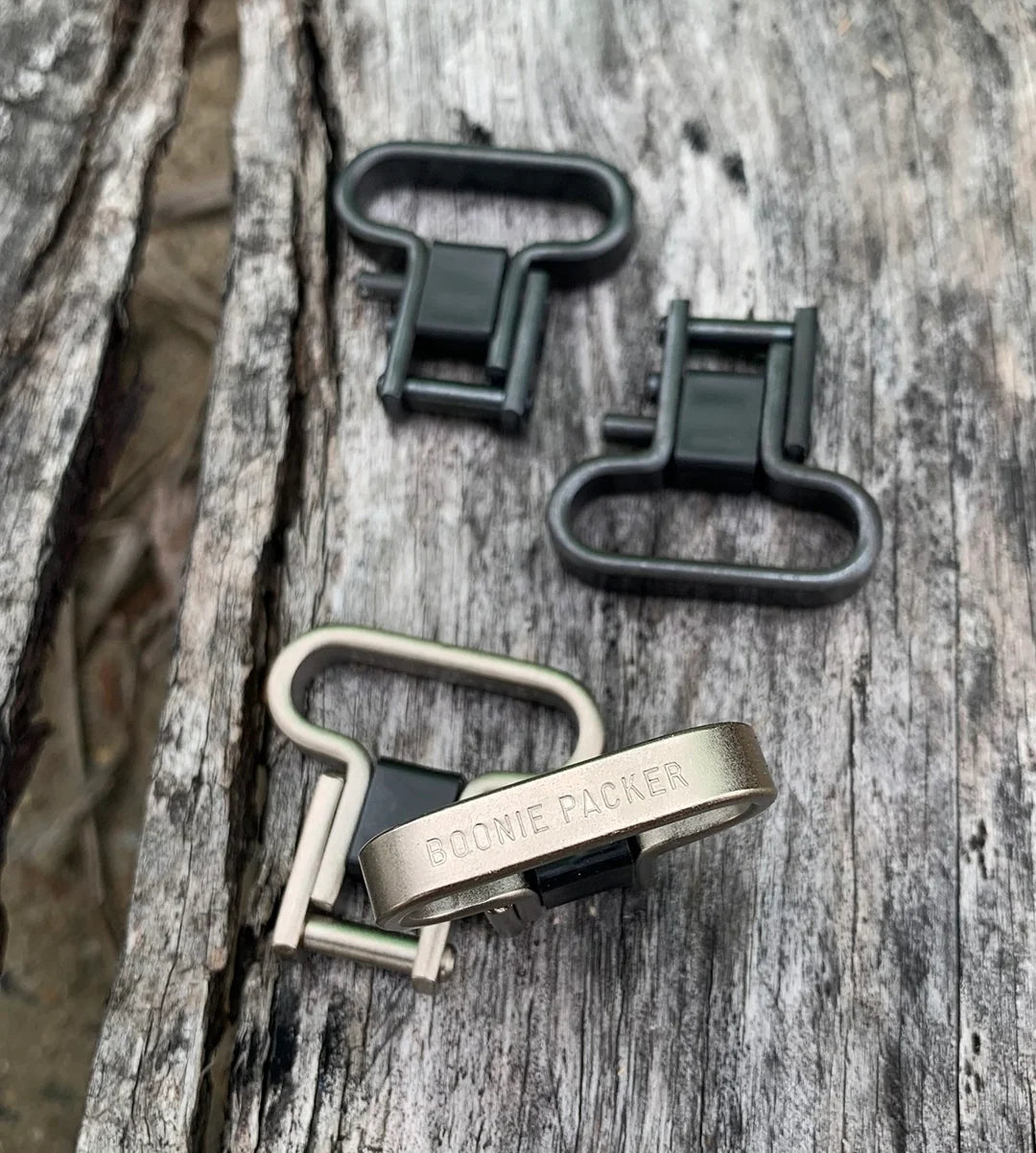Bonnie Packer Stainless Safari Swivels - 2pk - - Mansfield Hunting & Fishing - Products to prepare for Corona Virus