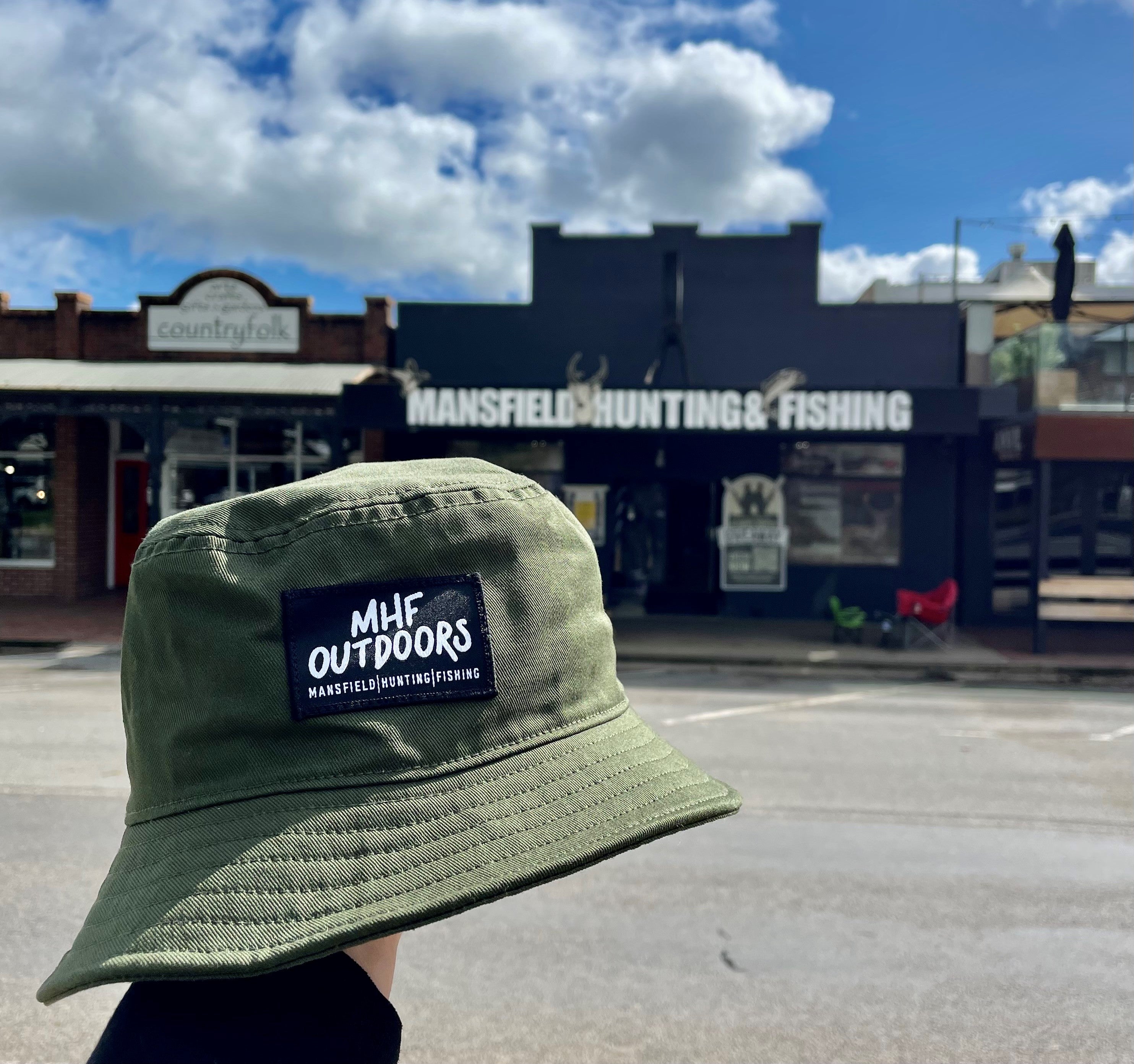 MHF Outdoors Bucket Hat - Olive -  - Mansfield Hunting & Fishing - Products to prepare for Corona Virus