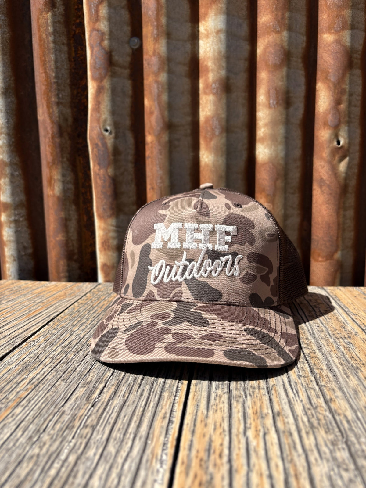 MHF Outdoors Duck Camo Trucker Cap - - Mansfield Hunting & Fishing - Products to prepare for Corona Virus