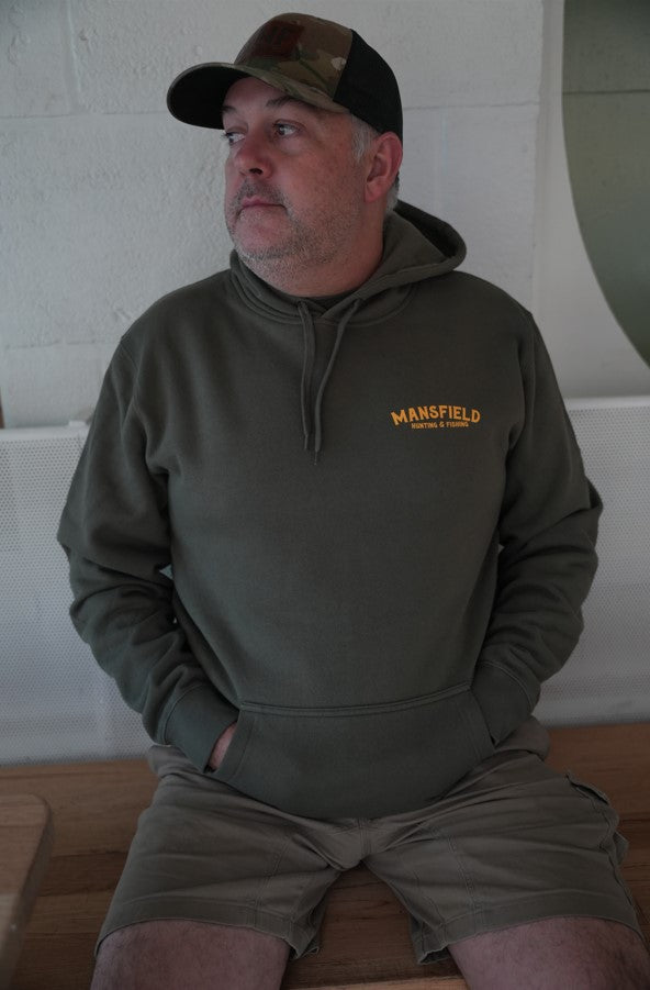 MHF Duck Dog Hoodie - Limited Edition - Army Green - - Mansfield Hunting & Fishing - Products to prepare for Corona Virus