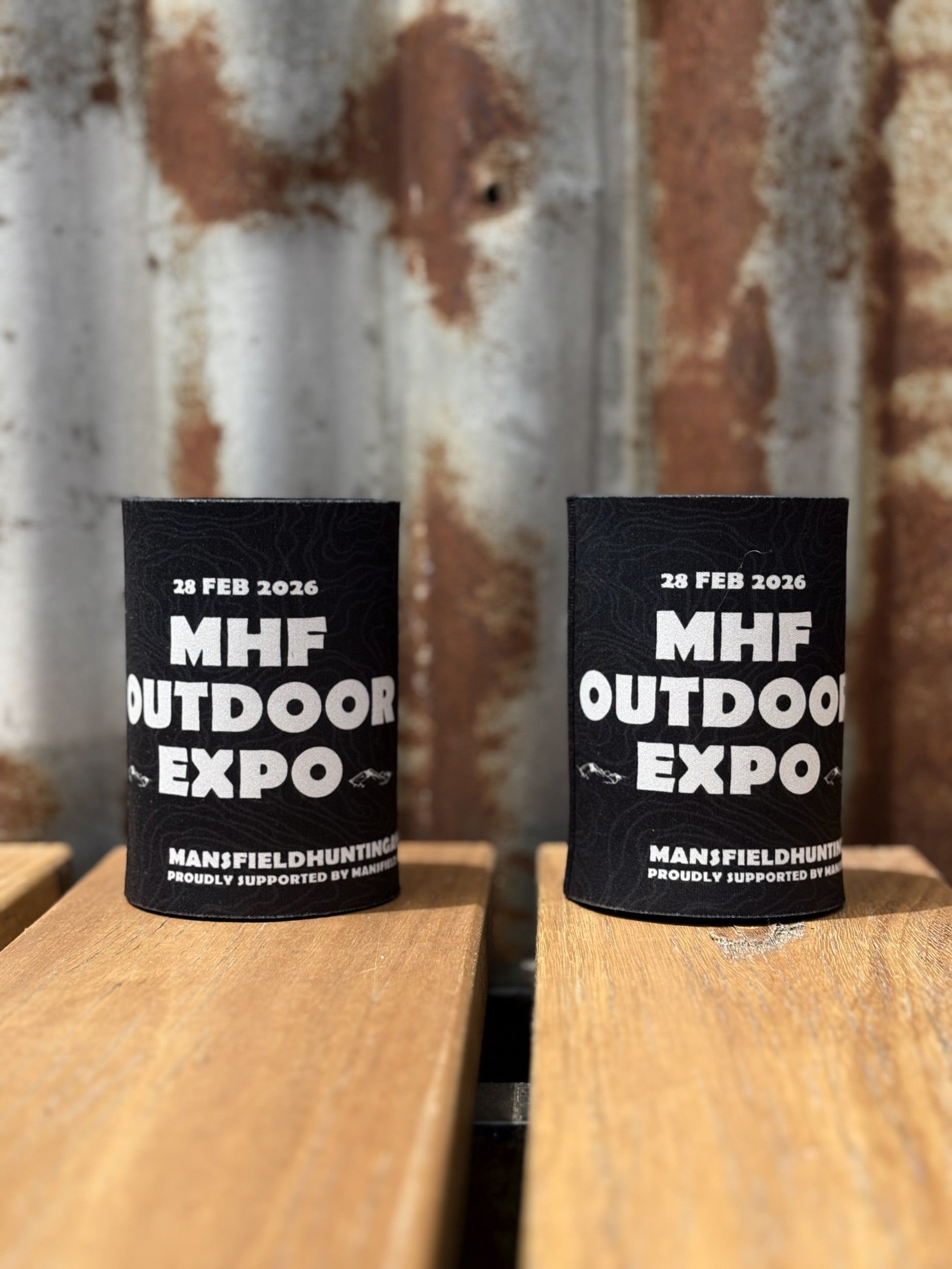MHF 2026 Expo Stubby Holder - - Mansfield Hunting & Fishing - Products to prepare for Corona Virus