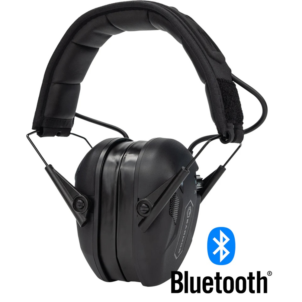 Earmor M300T Electronic Bluetooth Earmuffs - Tactical Black - - Mansfield Hunting & Fishing - Products to prepare for Corona Virus
