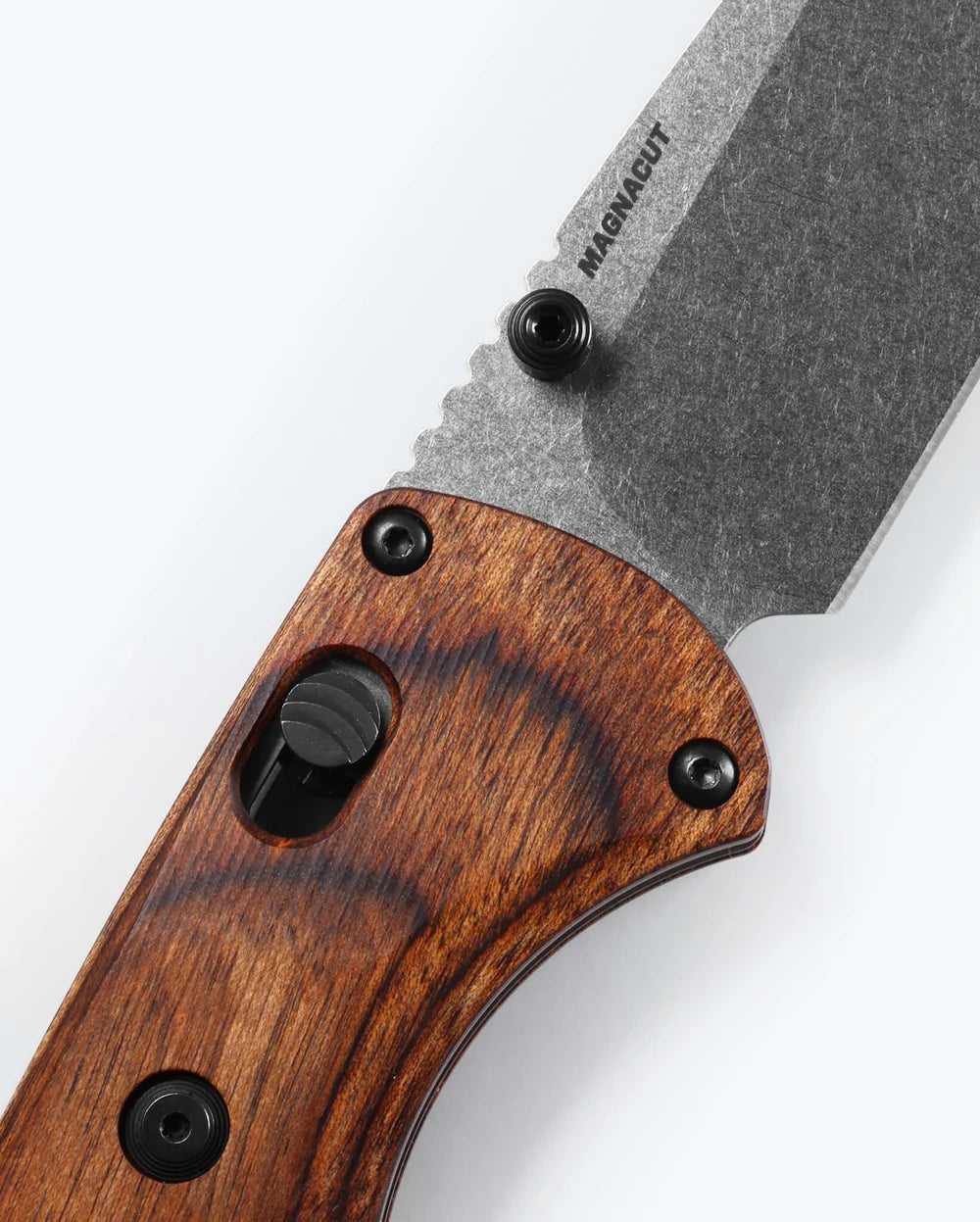 Benchmade SlipRidge Folding Blade Knife Magnacut Steel - Wood Handle