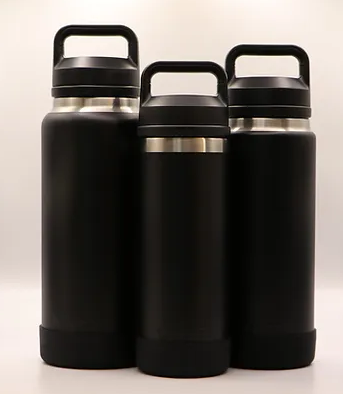 Essential Armour Silicon Yeti Bottle Protector - Black - Le Noir -  - Mansfield Hunting & Fishing - Products to prepare for Corona Virus