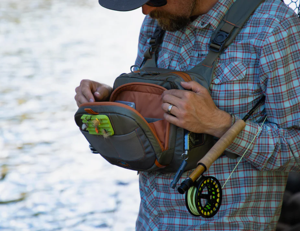 Fishpond Cross-Current Chest Pack - Gravel -  - Mansfield Hunting & Fishing - Products to prepare for Corona Virus