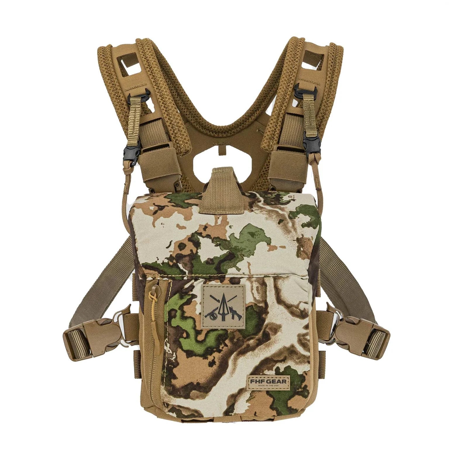 FHF Gear FOB Bino Harness - LARGE / FUSION CAMO - Mansfield Hunting & Fishing - Products to prepare for Corona Virus