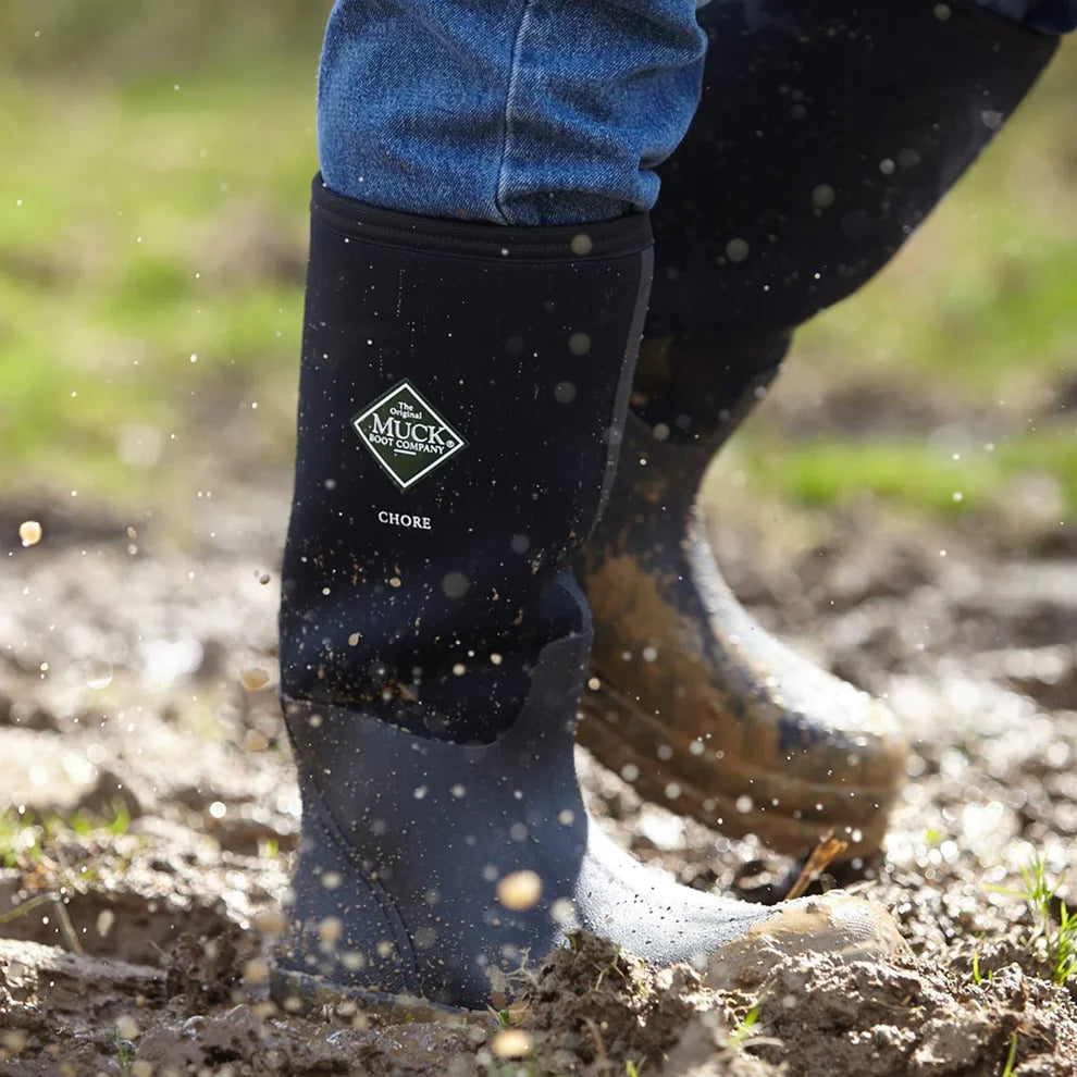 Muck Boot Chore Classic Unisex Tall - Black - - Mansfield Hunting & Fishing - Products to prepare for Corona Virus