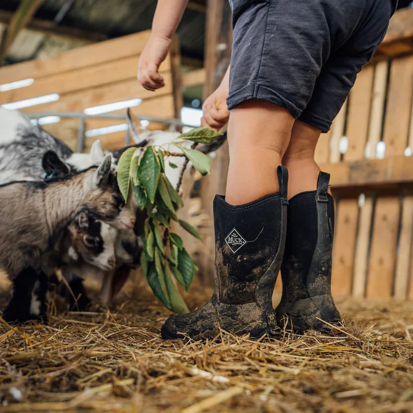 Muck Boot Kids Hale Tall - Black - - Mansfield Hunting & Fishing - Products to prepare for Corona Virus