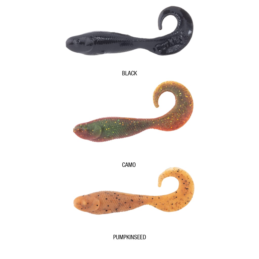 Berkley 3 Inch Minnow Grub - Bulk 14.1oz Tub - BLACK - Mansfield Hunting & Fishing - Products to prepare for Corona Virus