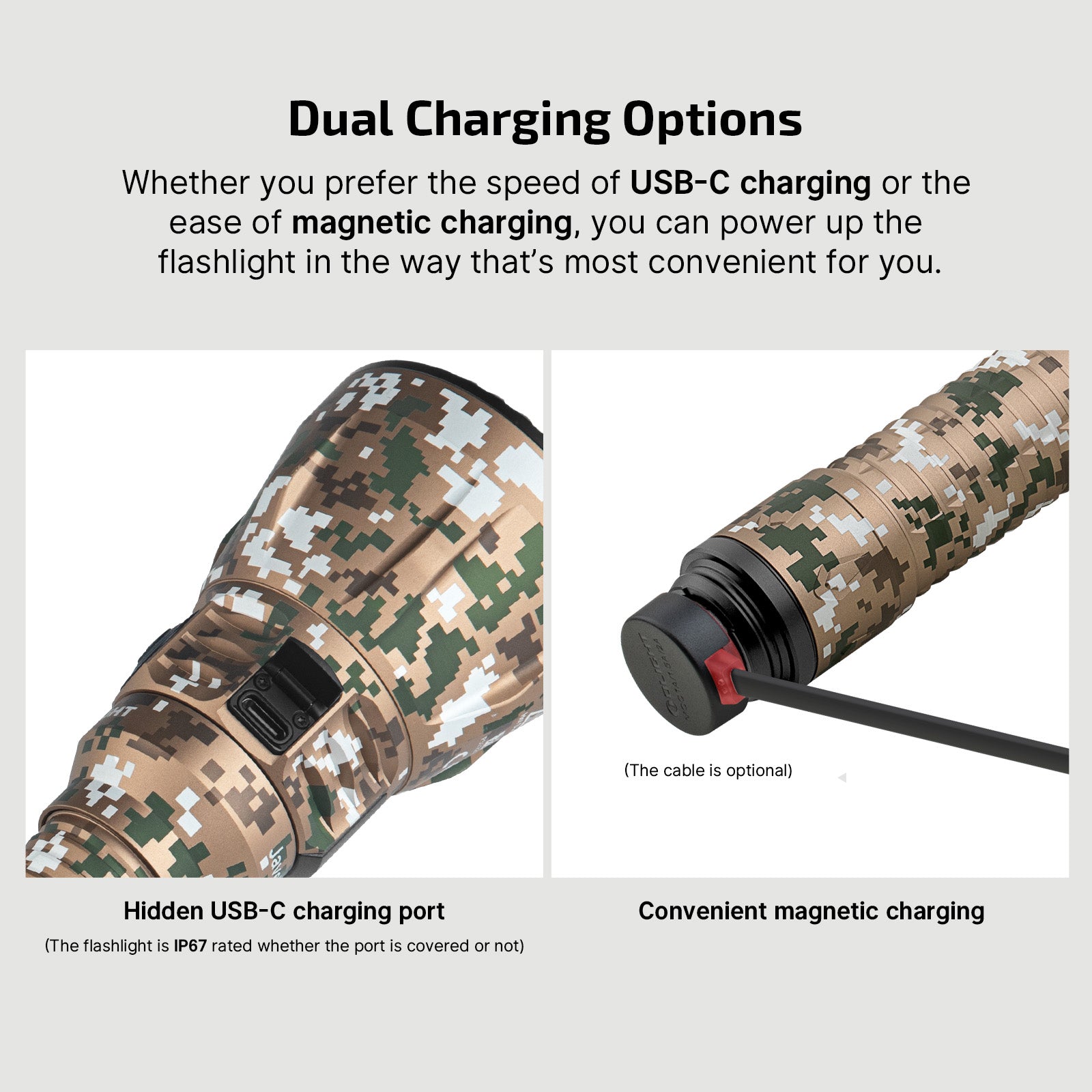 Olight Javelot Turbo 2 Powerful Hunting Torch - Camo - - Mansfield Hunting & Fishing - Products to prepare for Corona Virus