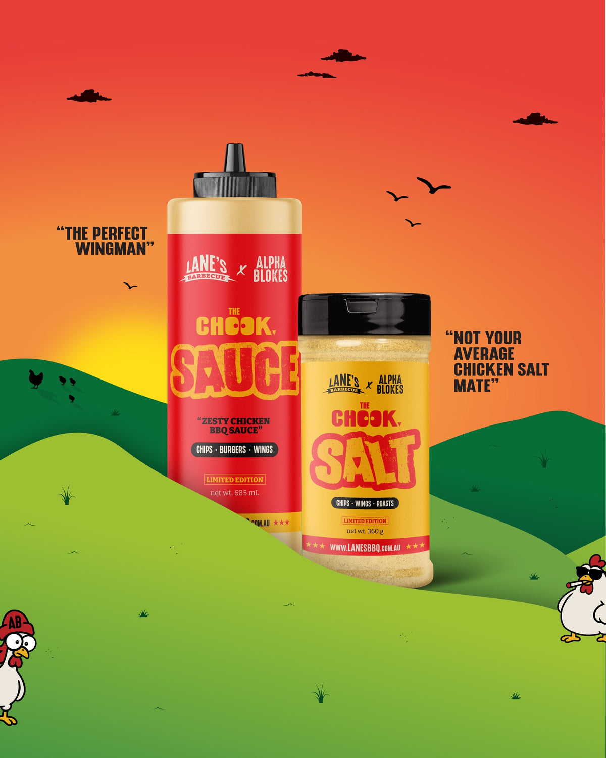 Lanes BBQ Sauce - ALPHA BLOKES CHOOK SAUCE - 685ml