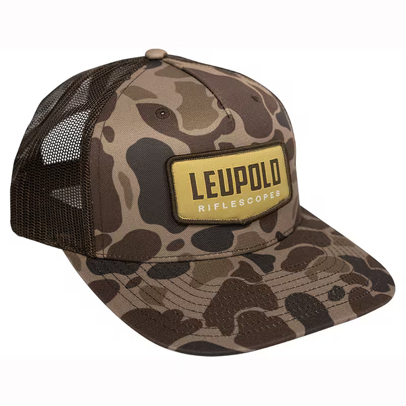 Leupold Trucker Cap Duck Camo Brown - - Mansfield Hunting & Fishing - Products to prepare for Corona Virus