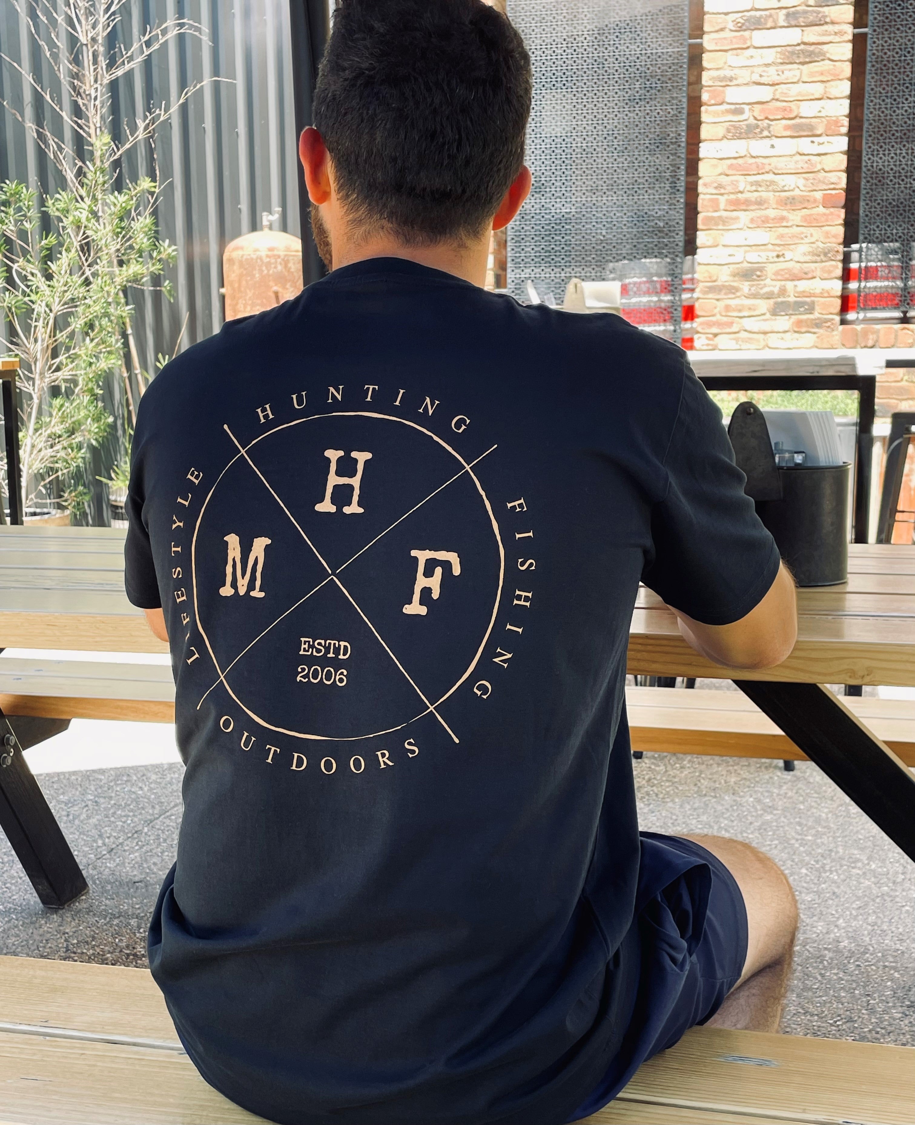 MHF Lifestyle Tee - Navy -  - Mansfield Hunting & Fishing - Products to prepare for Corona Virus