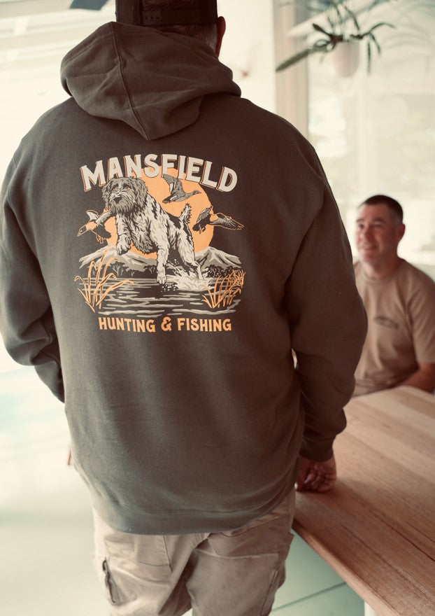 MHF Duck Dog Hoodie - Limited Edition - Army Green - ARMY GREEN / XS - Mansfield Hunting & Fishing - Products to prepare for Corona Virus