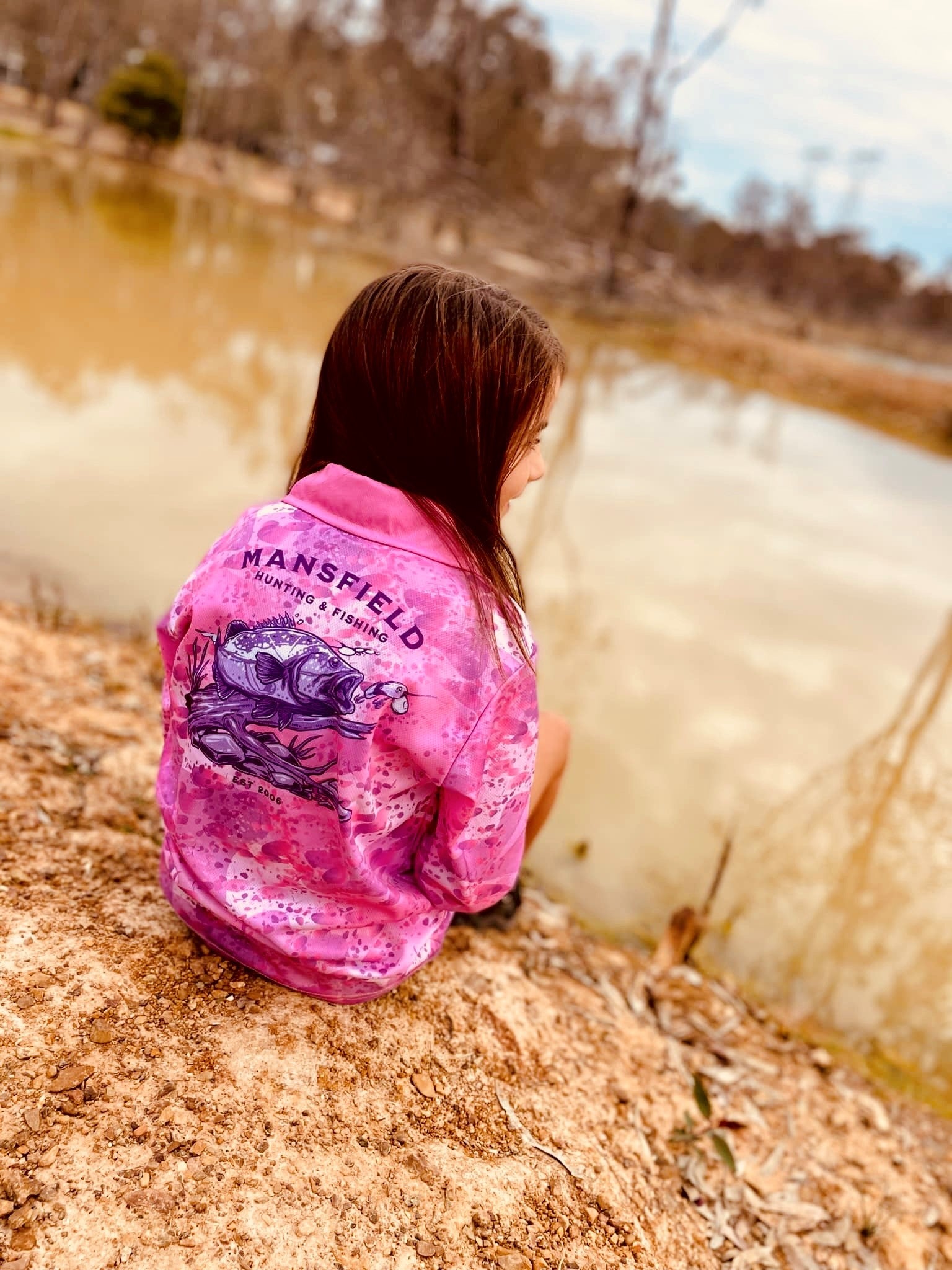 MHF Outdoors Kids Fishing Shirt UV 50+ - Pink - 2 / PINK - Mansfield Hunting & Fishing - Products to prepare for Corona Virus