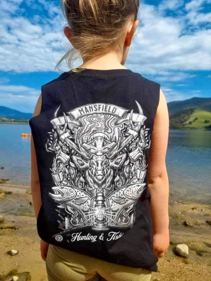 MHF Kids High Country Singlet - Black -  - Mansfield Hunting & Fishing - Products to prepare for Corona Virus
