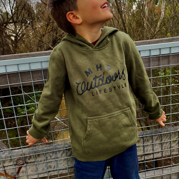 MHF Kids Outdoors Lifestyle Hoodie - Army Green