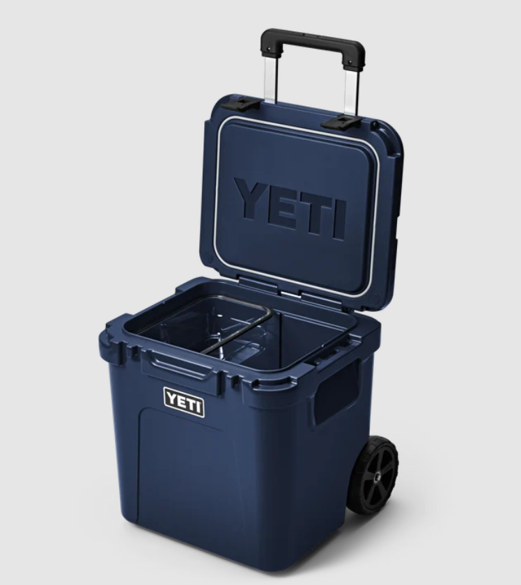 Yeti Roadie 48 Wheeled Cooler - 48LT / NAVY - Mansfield Hunting & Fishing - Products to prepare for Corona Virus