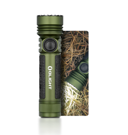 Olight Seeker 4 Pro LED Torch With Holster - OD Green - - Mansfield Hunting & Fishing - Products to prepare for Corona Virus