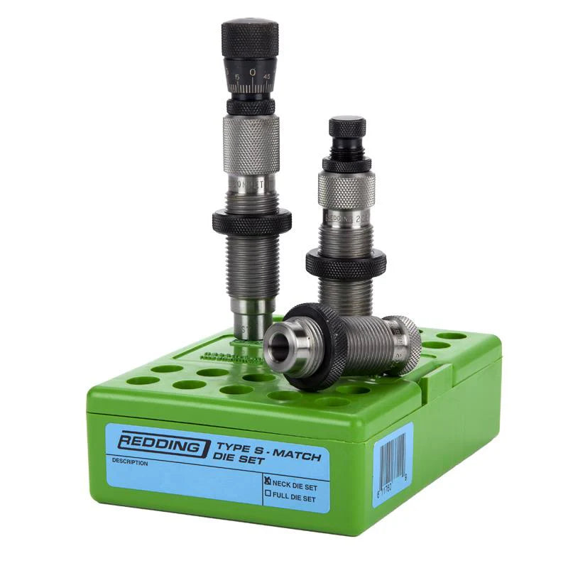 Redding 6.5 Creedmoor Type S Match Neck Die Set -  - Mansfield Hunting & Fishing - Products to prepare for Corona Virus