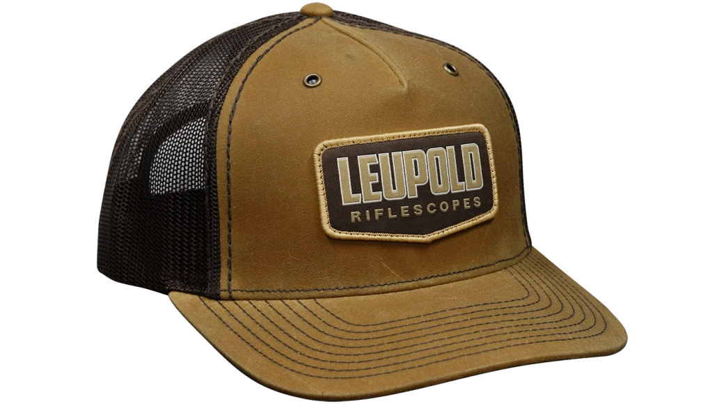 Leupold Riflescopes Waxed Canvas Trucker Cap - - Mansfield Hunting & Fishing - Products to prepare for Corona Virus