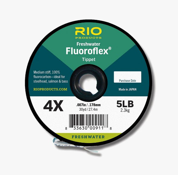 Rio Fluroflex FW Tippet 30 Yrd - 3X 6LB - Mansfield Hunting & Fishing - Products to prepare for Corona Virus
