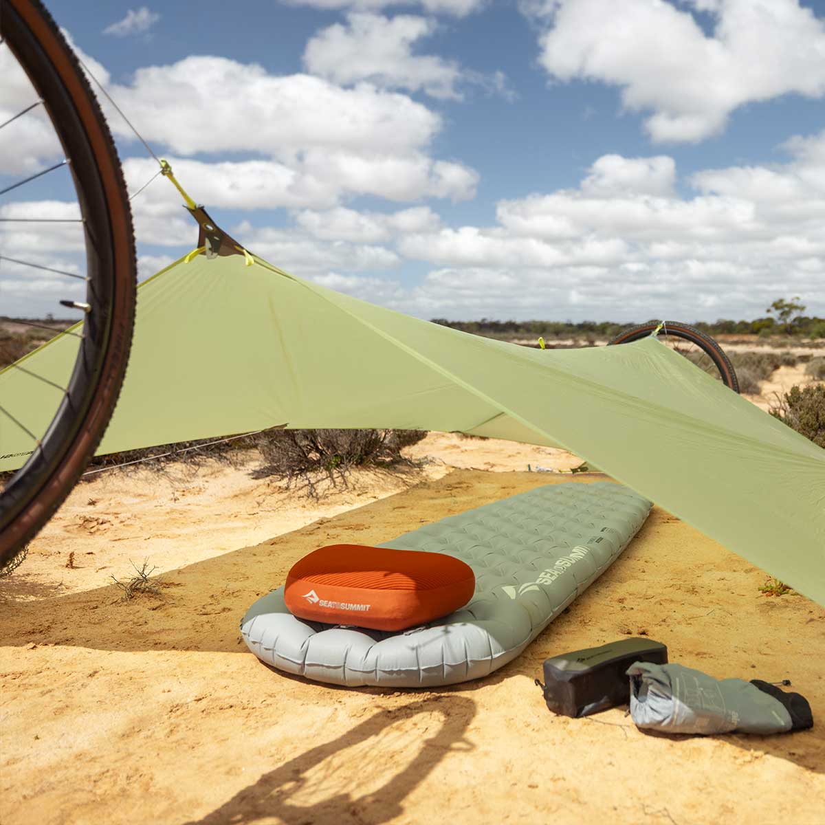 Sea To Summit Minimalist Tarp - One Size Light Green - - Mansfield Hunting & Fishing - Products to prepare for Corona Virus