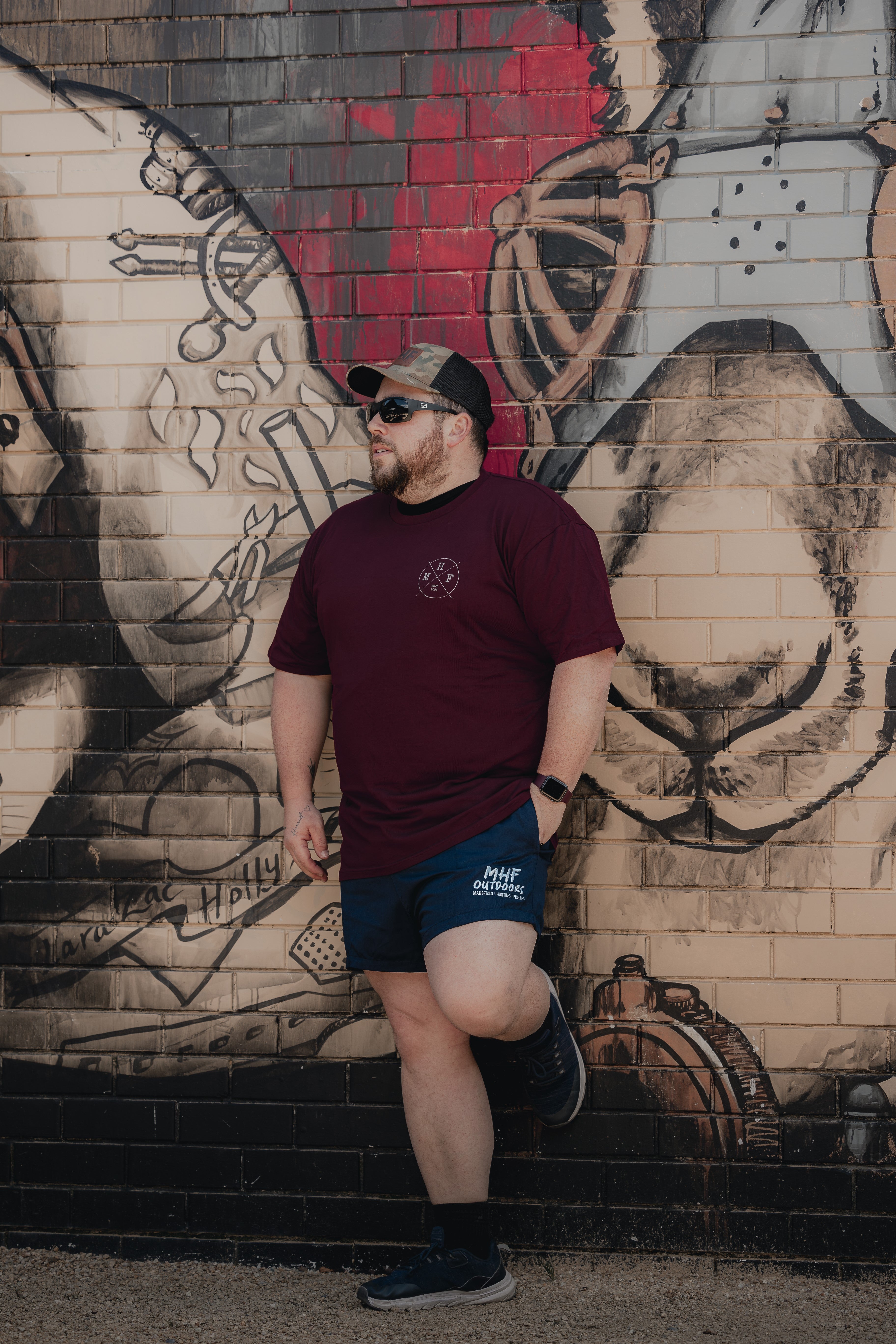 MHF Outdoors Cotton Footy Shorts - Navy -  - Mansfield Hunting & Fishing - Products to prepare for Corona Virus