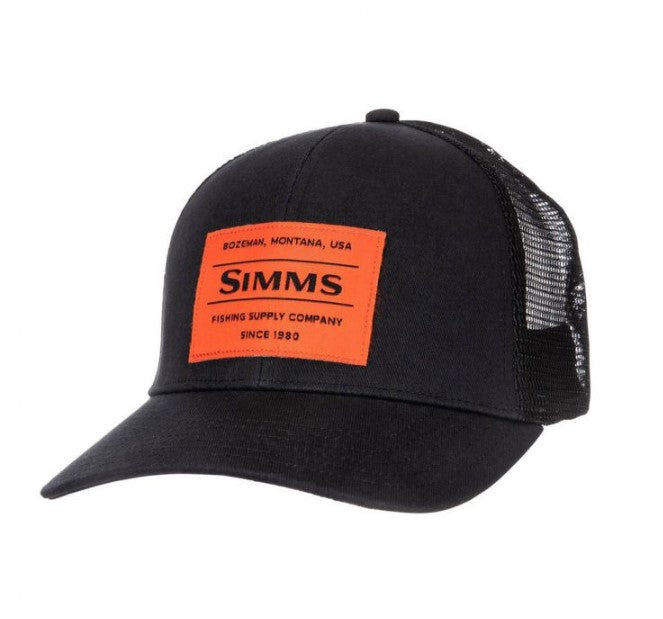 Simms Original Patch Trucker - BLACK - Mansfield Hunting & Fishing - Products to prepare for Corona Virus