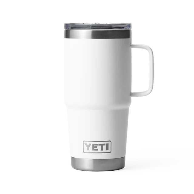 Yeti 20oz Travel Mug with StrongHold Lid (591ml) - 20OZ / WHITE - Mansfield Hunting & Fishing - Products to prepare for Corona Virus