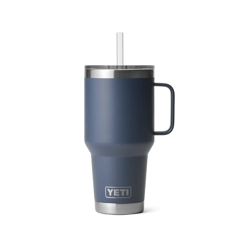 Yeti Rambler 35oz Straw Mug (1L) - 35OZ / NAVY - Mansfield Hunting & Fishing - Products to prepare for Corona Virus