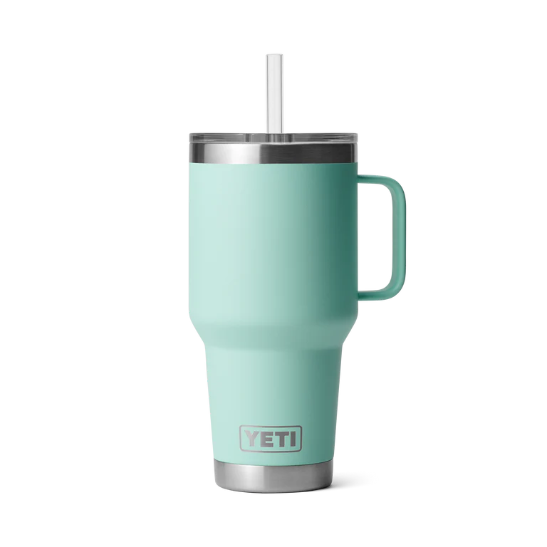 Yeti Rambler 35oz Straw Mug (1L) - 35OZ / SEAFOAM - Mansfield Hunting & Fishing - Products to prepare for Corona Virus