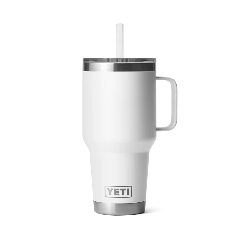Yeti Rambler 35oz Straw Mug (1L) - 35OZ / WHITE - Mansfield Hunting & Fishing - Products to prepare for Corona Virus